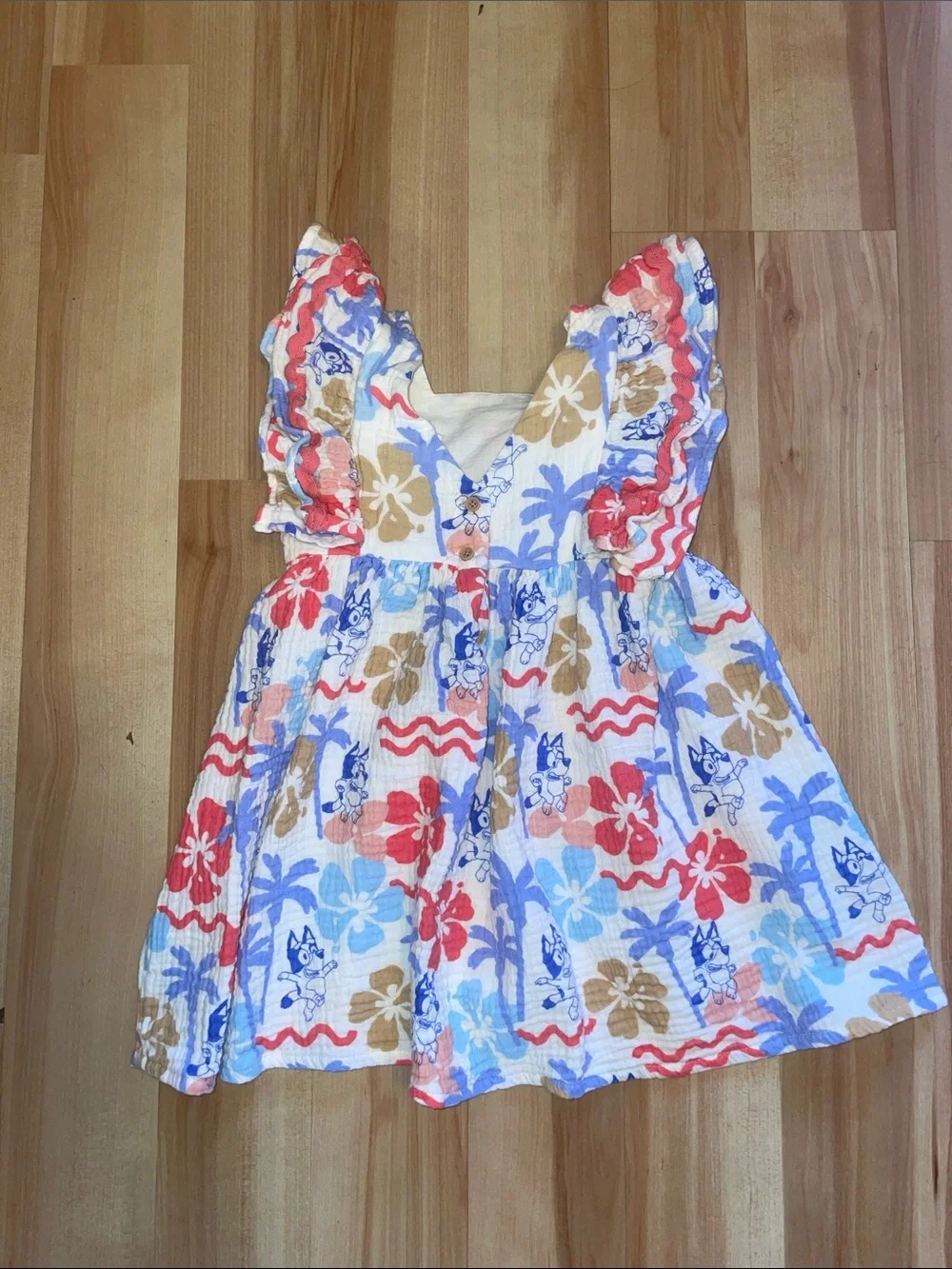 Bluey tropical print